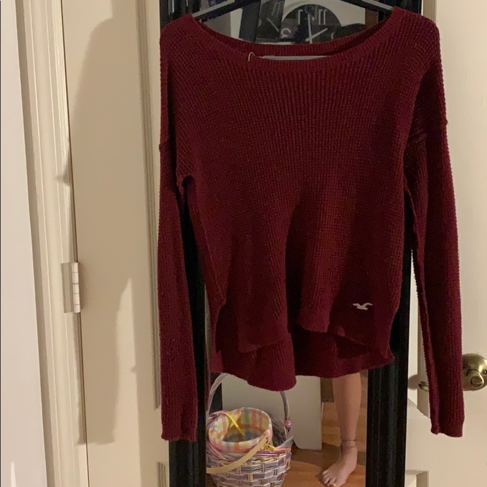 Red Hollister sweater